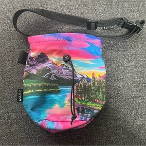Static Artist Series Colorful Mountain Print Chalk Bag